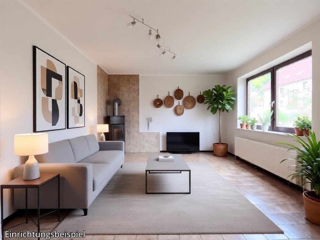 Wohnzimmer + Kamin - Beispiel